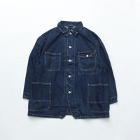 PORTER CLASSIC STEINBECK DENIM COVERALLS NAVY