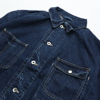 PORTER CLASSIC STEINBECK DENIM COVERALLS NAVY