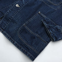 PORTER CLASSIC STEINBECK DENIM COVERALLS NAVY
