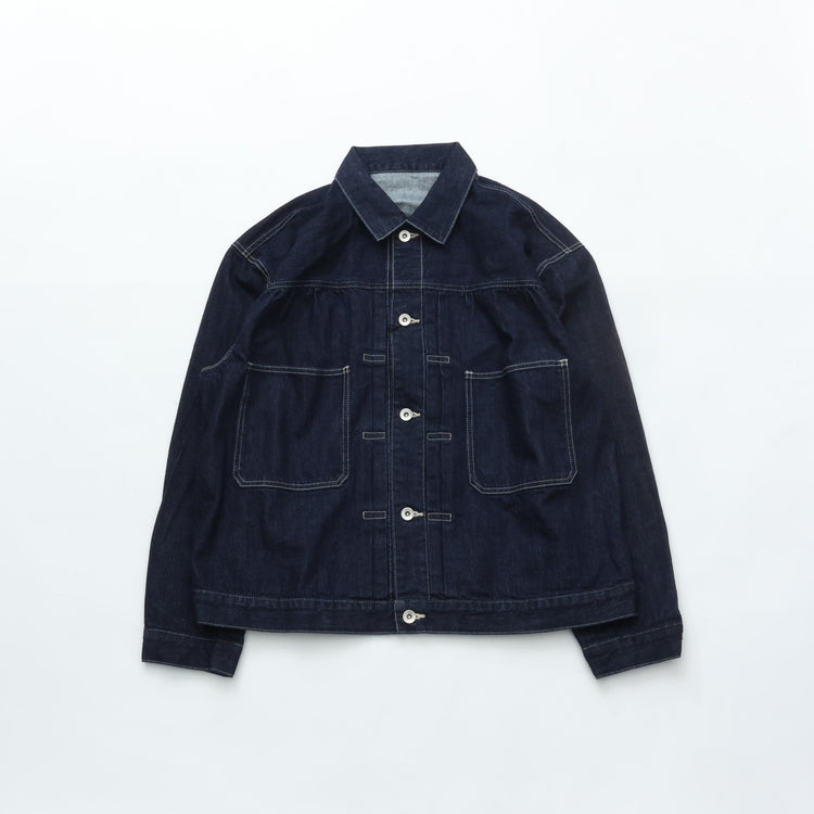 PORTER CLASSIC STEINBECK DENIM JACKET -DARK NAVY-