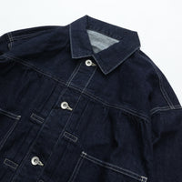 PORTER CLASSIC STEINBECK DENIM JACKET -DARK NAVY-