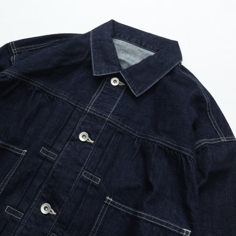 PORTER CLASSIC STEINBECK DENIM JACKET -DARK NAVY-