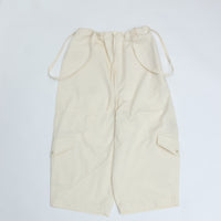 HAVERSACK / 塩縮サテン　オーバーパンツ OFF WHITE
