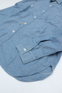 orslow   RELAX FIT STRIPE CHAMBRAY WORK SHIRT 01-8270-181