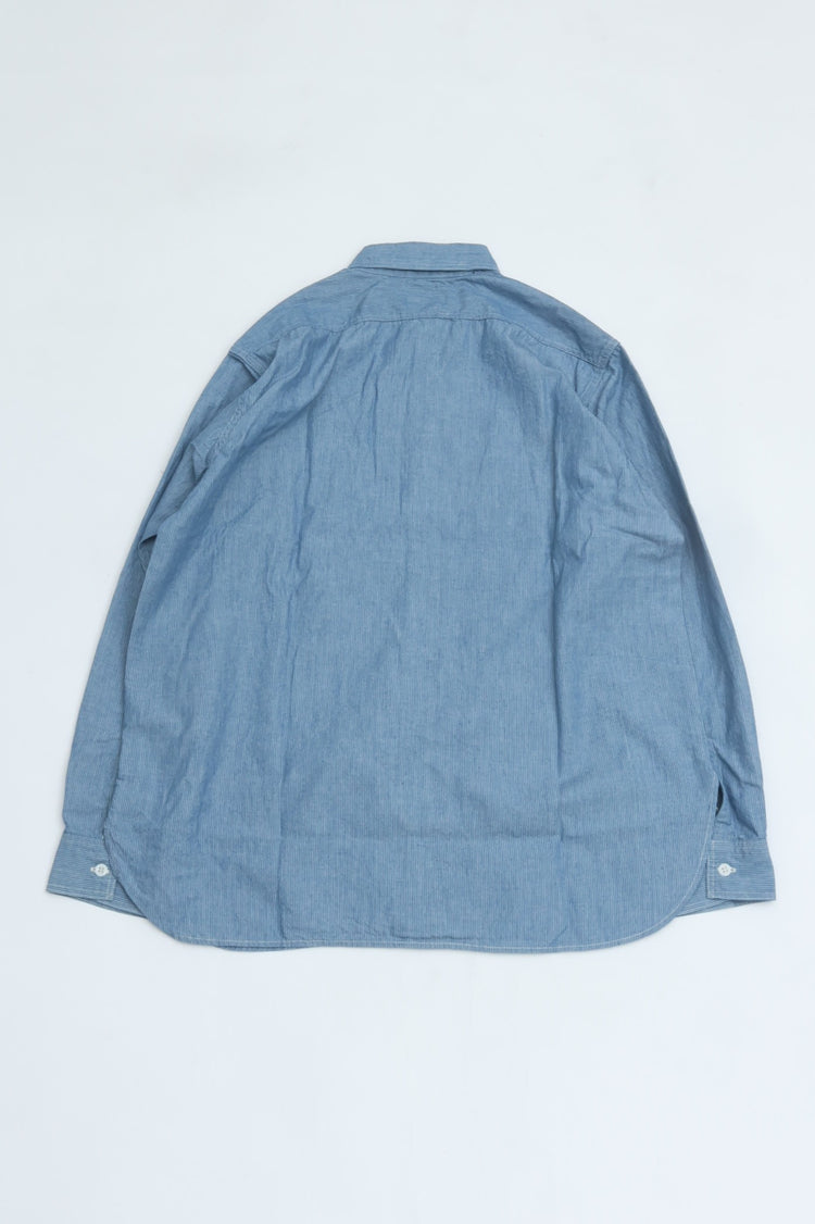 orslow   RELAX FIT STRIPE CHAMBRAY WORK SHIRT 01-8270-181