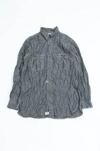 orslow   RELAX FIT BLACK CHAMBRAY WORK SHIRT 01-8270-61
