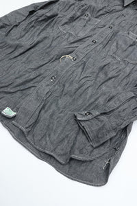 orslow   RELAX FIT BLACK CHAMBRAY WORK SHIRT 01-8270-61
