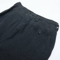 PORTER CLASSIC  BLACK LINEN BEBOP PANTS