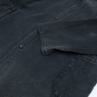 PORTER CLASSIC  BLACK LINEN SHIRT JACKET