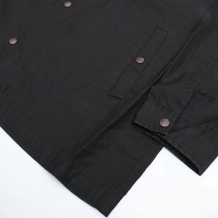 PORTER CLASSIC  FARMER’S LINEN COACH JACKET BROWN