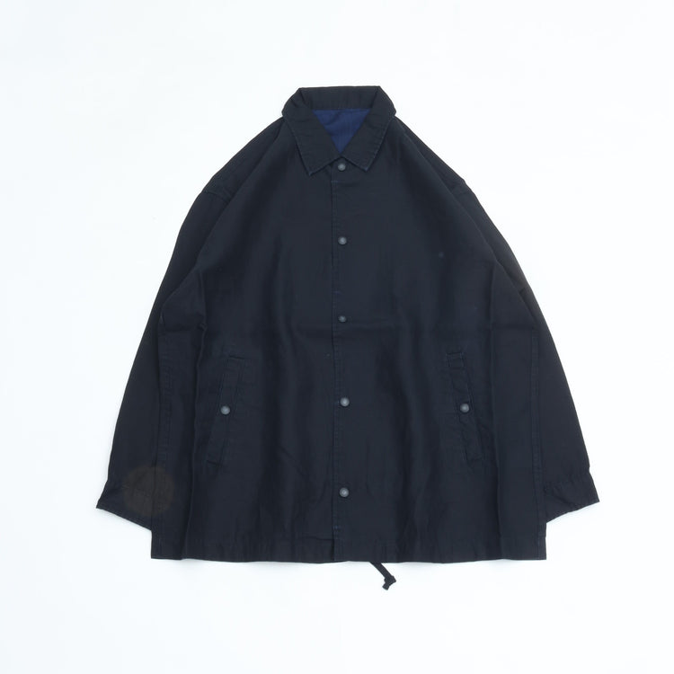 PORTER CLASSIC FARMER’S LINEN COACH JACKET NAVY