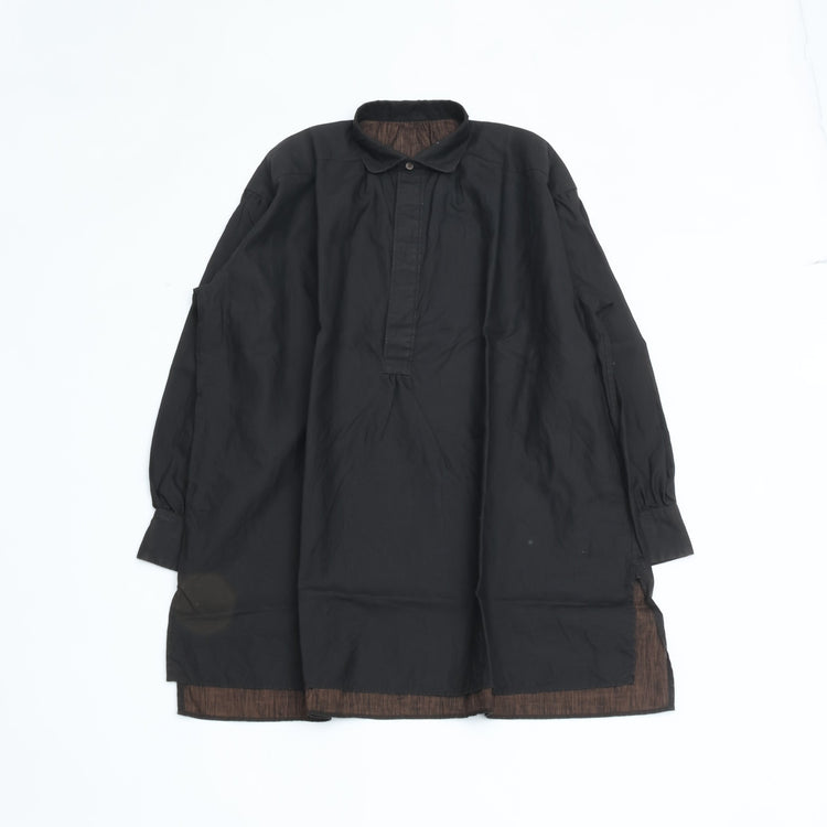 PORTER CLASSIC  FARMER’S LINEN ARTIST SHIRT BROWN