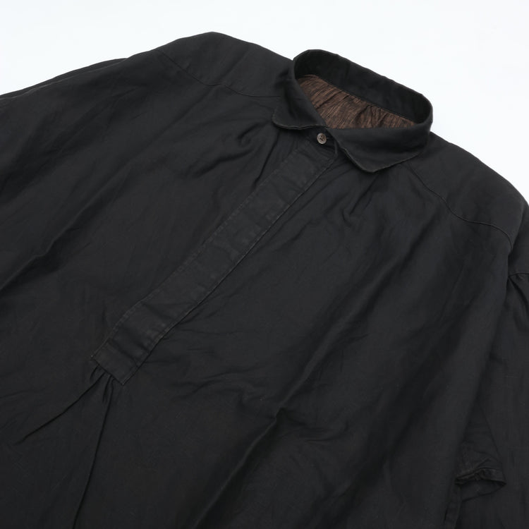 PORTER CLASSIC  FARMER’S LINEN ARTIST SHIRT BROWN