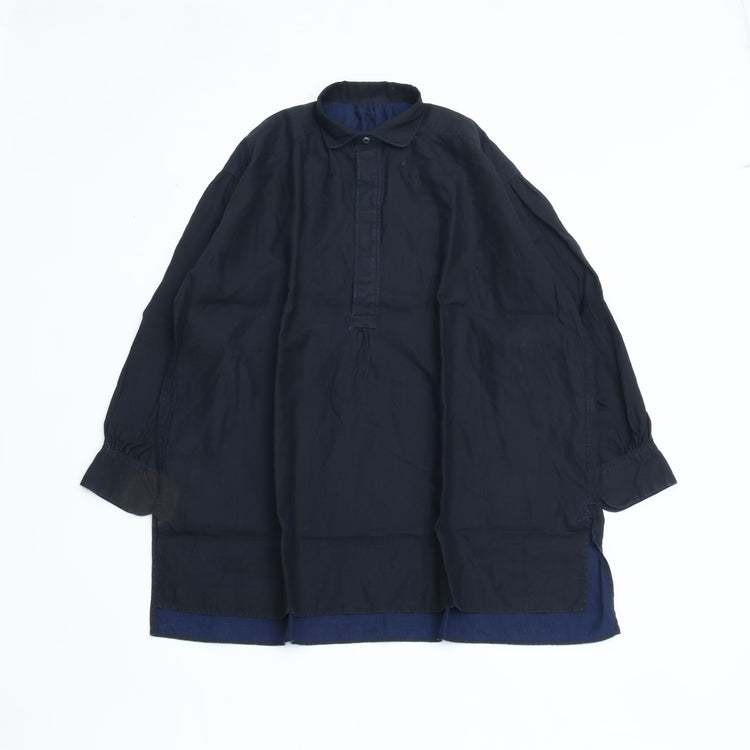 PORTER CLASSIC FARMER’S LINEN ARTIST SHIRT NAVY