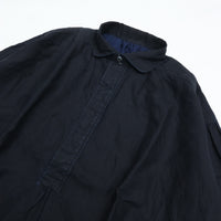 PORTER CLASSIC FARMER’S LINEN ARTIST SHIRT NAVY