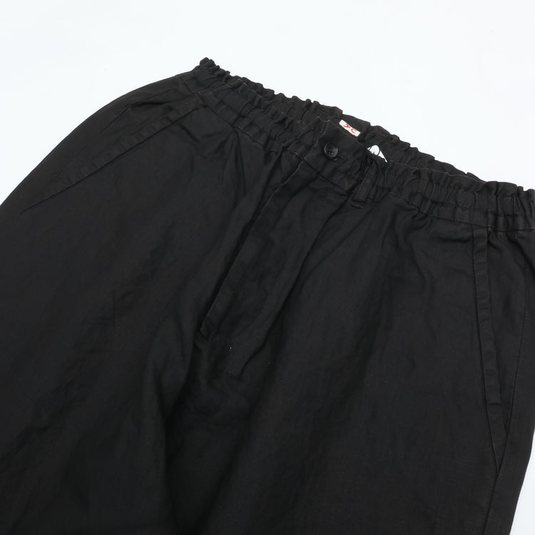 PORTER CLASSIC  FARMER’S LINEN EASY PANTS BROWN