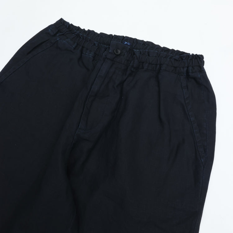 PORTER CLASSIC  FARMER’S LINEN EASY PANTS NAVY