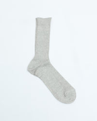THE HINOKI　GIZA COTTON RIB SOCKS　 THSC-8 H.GRAY