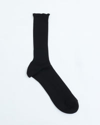 THE HINOKI　GIZA COTTON RIB SOCKS　 THSC-8 BLACK