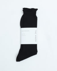 THE HINOKI　GIZA COTTON RIB SOCKS　 THSC-8 BLACK