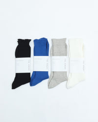 THE HINOKI　GIZA COTTON RIB SOCKS　 THSC-8 BLUE