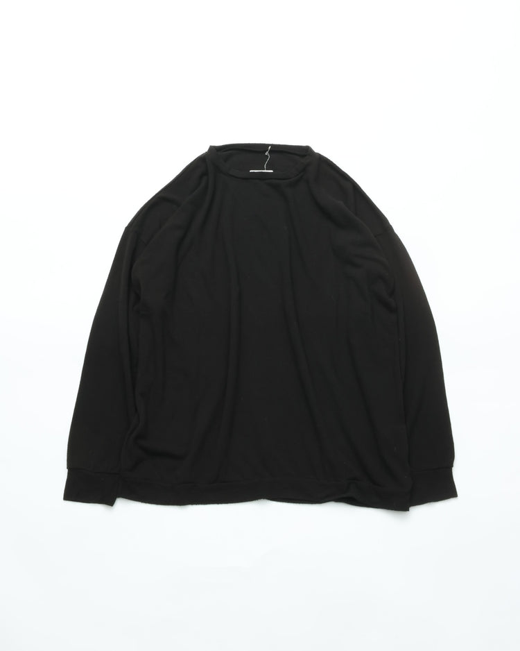 MITTAN High-Twist Silk Tsumugi Wide Long-Sleeve Top T-42
