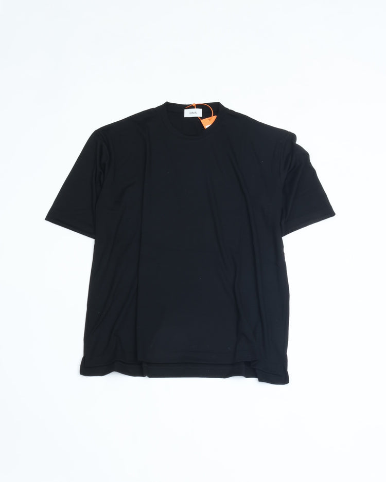 intch. Norm "SH" Merino Wool T-shirts - BLACK