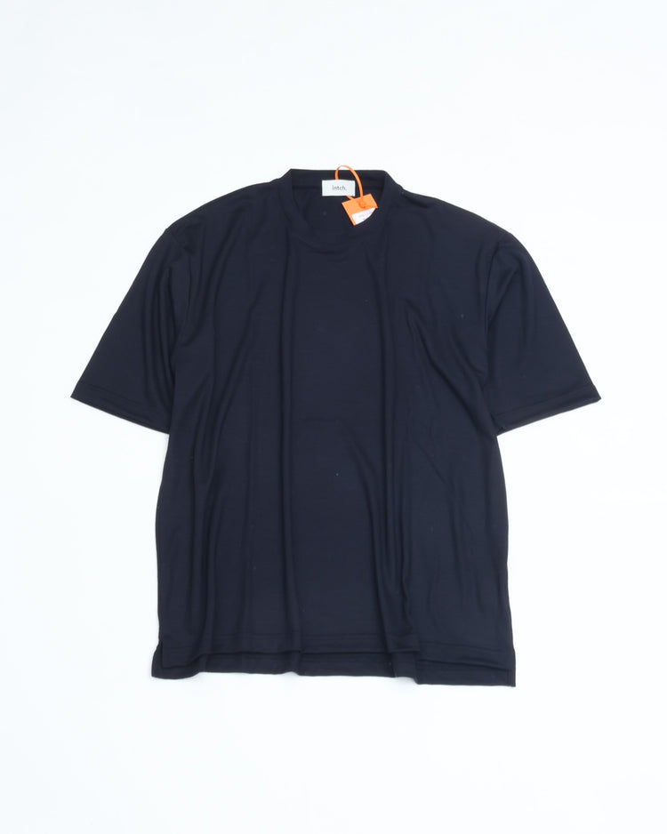 intch. Norm "SH" Merino Wool T-shirts (Navy)