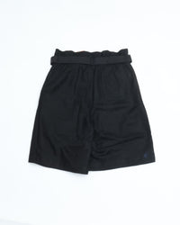 intch. "Ete HP" Linen Cotton Jacquard Safari Shorts Black