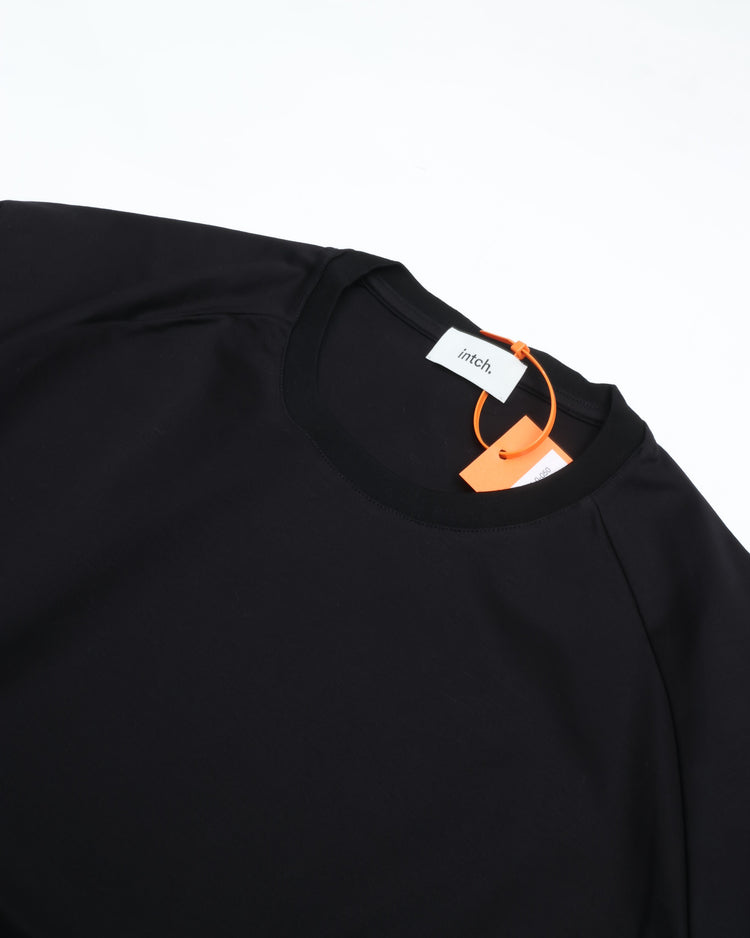 intch. "Prem CH" Maharani Cotton Crew-neck T-Shirts BLACK