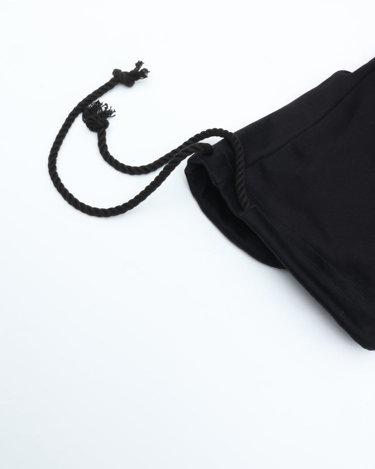 intch. "Prem CH" Maharani Cotton Crew-neck T-Shirts BLACK