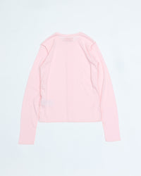 MEYAME   SOFT RIB SIDE STITCH CARDIGAN MEY-2335 LIGHT PINK