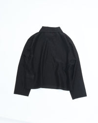MEYAME  COTTON SILK SHORT JACKET MEY-2314 BLACK