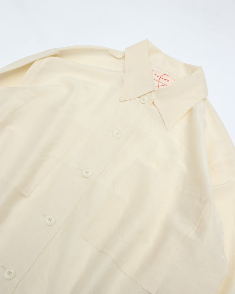 MEYAME  COTTON SILK SHORT JACKET MEY-2314 CREAM