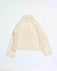 MEYAME  COTTON SILK SHORT JACKET MEY-2314 CREAM