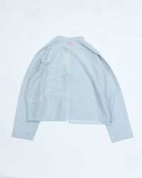 MEYAME  COTTON SILK BLOUSE JACKET SAX