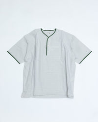 Henley Neck Department   Albert Henley Neck Shirt  NARROW PLAID TYPEWRITER