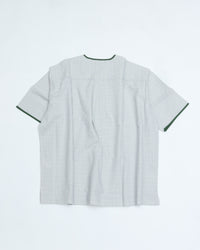 Henley Neck Department   Albert Henley Neck Shirt  NARROW PLAID TYPEWRITER
