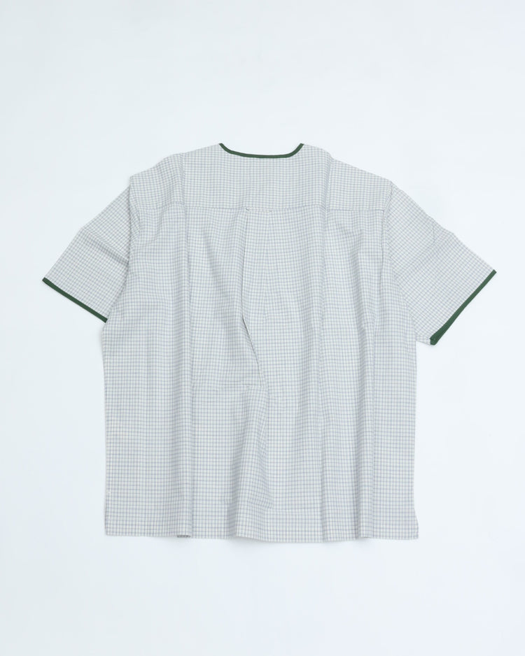 Henley Neck Department   Albert Henley Neck Shirt  NARROW PLAID TYPEWRITER