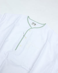 Henley Neck Collection: Allen Henley Neck Shirt, SIDOGRAS White OX