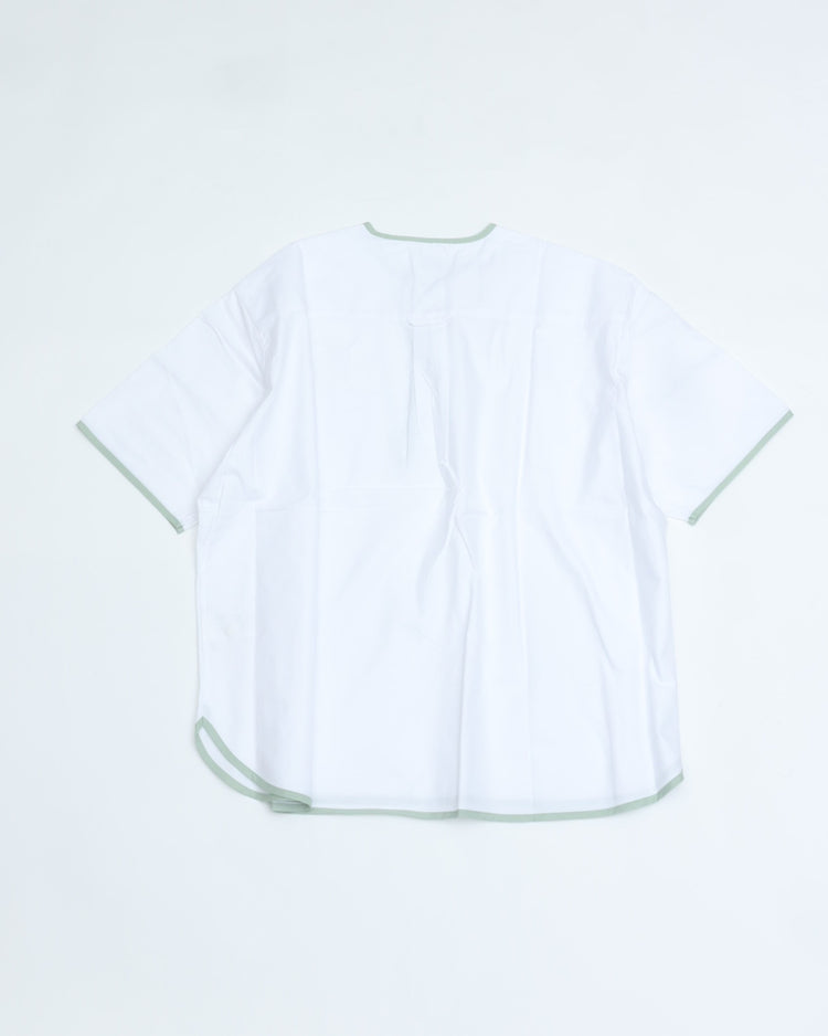 Henley Neck Department   Allen Henley Neck Shirt  SIDOGRAS White OX