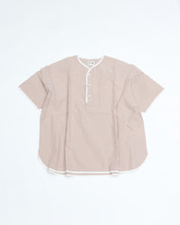 Henley Neck Department Allen Henley Neck Shirt SIDOGRAS Maroon Seersucker