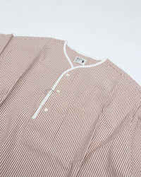 Henley Neck Department Allen Henley Neck Shirt SIDOGRAS Maroon Seersucker