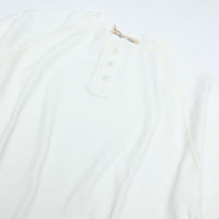 REMI RELIEF  WタックラグランヘンリーネックT OFFWHITE