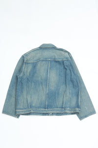 YOKO SAKAMOTO  PLEATS JACKET Fade Indigo