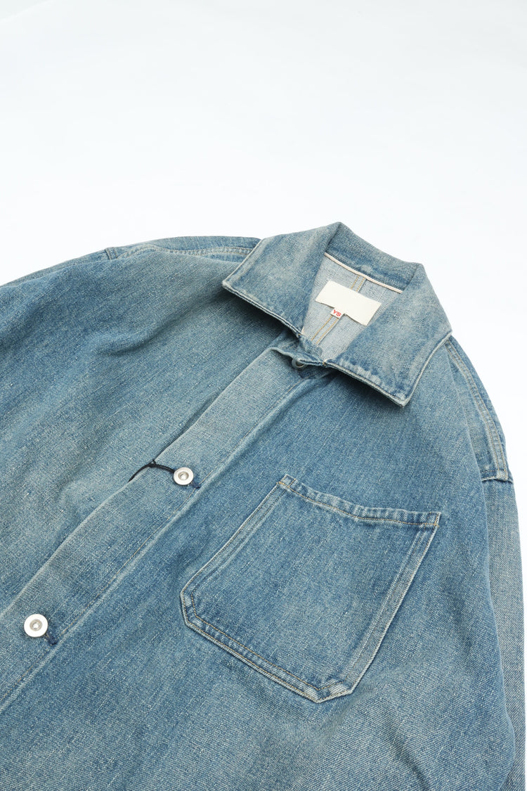 YOKO SAKAMOTO  COVERALL Fade Indigo