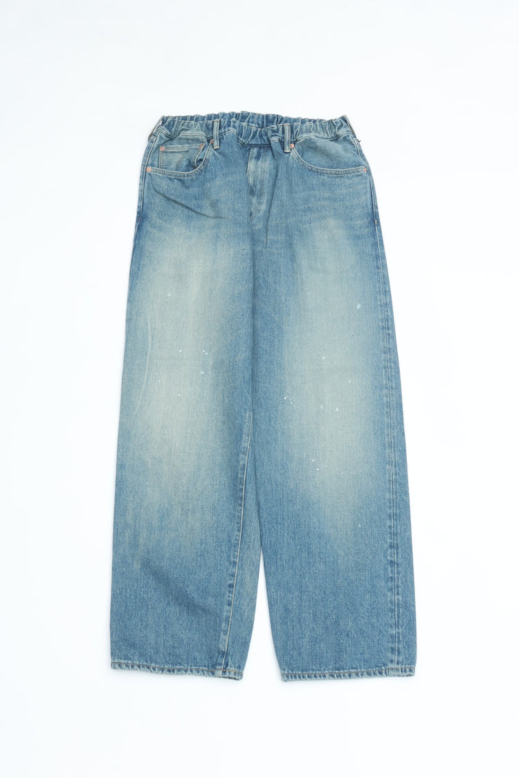 YOKO SAKAMOTO 5 POCKET EASY PANTS Fade Indigo