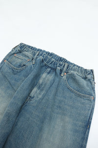 YOKO SAKAMOTO 5 POCKET EASY PANTS Fade Indigo