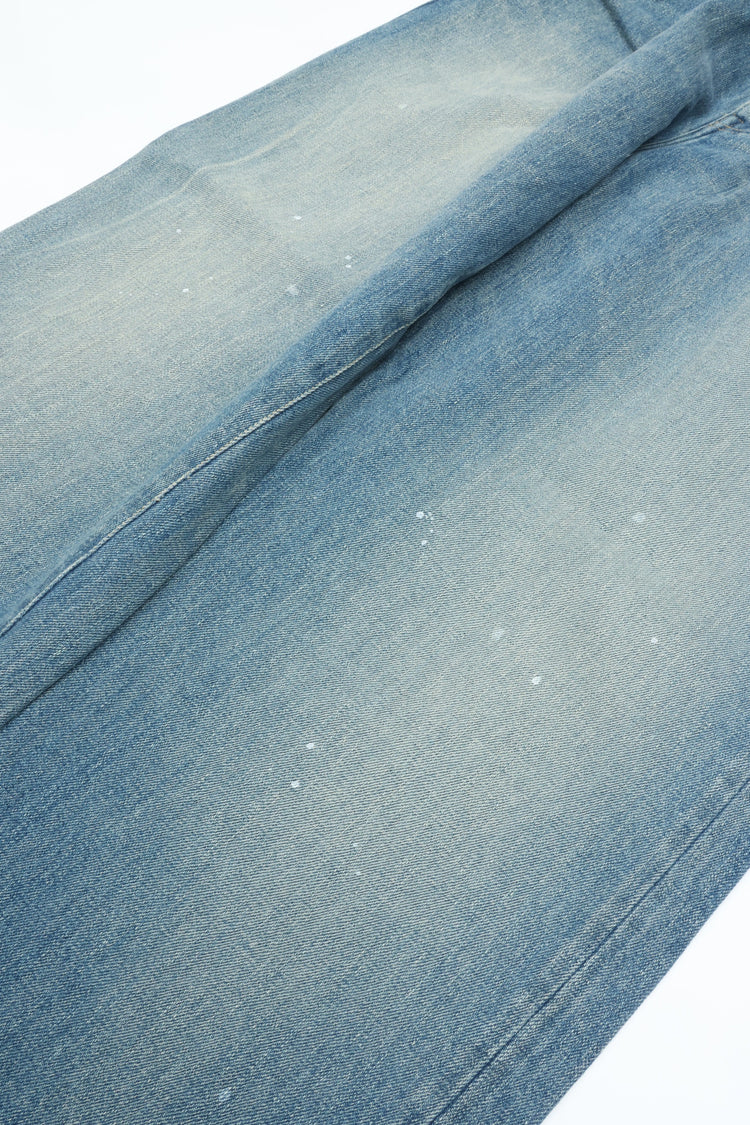 YOKO SAKAMOTO 5 POCKET EASY PANTS Fade Indigo