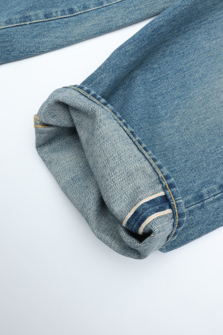 YOKO SAKAMOTO 5 POCKET EASY PANTS Fade Indigo